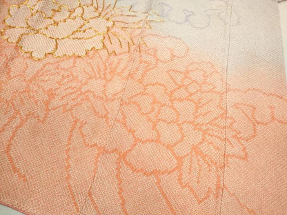 平和屋着物●豪華振袖　総刺繍　駒刺繍　絞り　牡丹　暈し染め　やまと謹製　正絹　逸品　CABH7972ze