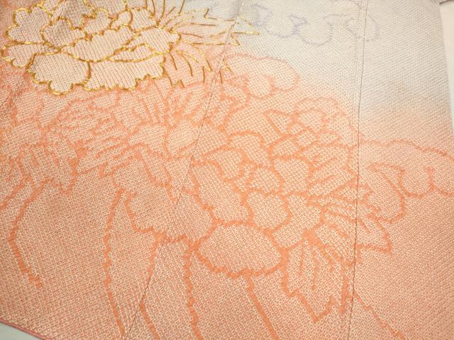平和屋着物●豪華振袖　総刺繍　駒刺繍　絞り　牡丹　暈し染め　やまと謹製　正絹　逸品　CABH7972ze