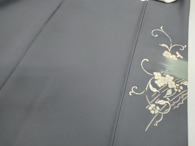 平和屋着物●豪華色留袖　駒刺繍　花唐草文　暈し染め　金彩　正絹　逸品　CABH7974ze