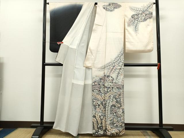 平和屋着物●訪問着　作家物　辻ヶ花　手描き　暈し染め　正絹　逸品　CABH7985ze