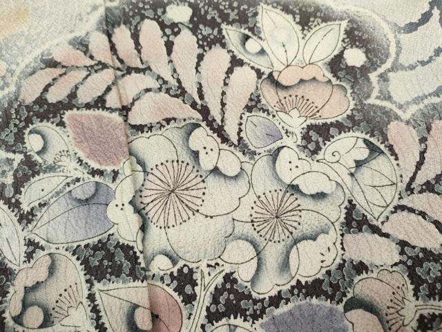 平和屋着物●訪問着　作家物　辻ヶ花　手描き　暈し染め　正絹　逸品　CABH7985ze