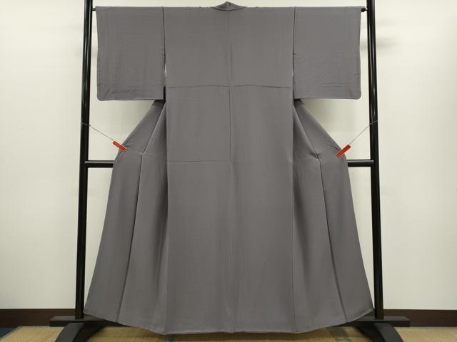 平和屋着物●上質な色無地　源氏鼠色　正絹　逸品　CABH7994ze