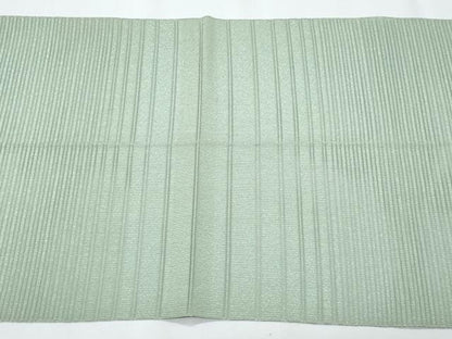 平和屋着物＊夏物 西陣 川島織物 八寸名古屋帯 絽綴れ 横段文 銀糸 正絹 逸品 CABH8018fb