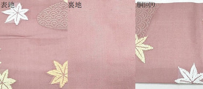 平和屋着物＊夏物　九寸名古屋帯　唐織　楓　正絹　逸品　CABH8020fb
