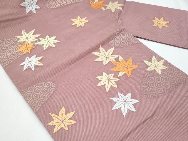 平和屋着物＊夏物　九寸名古屋帯　唐織　楓　正絹　逸品　CABH8020fb