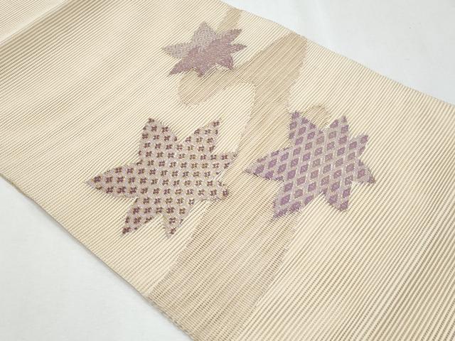 平和屋着物＊夏物　八寸名古屋帯　絽綴れ　竜田川　正絹　逸品　CABH8024fb