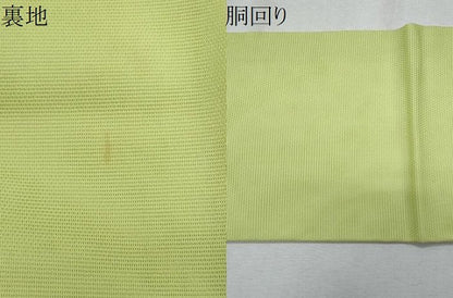 平和屋着物＊夏物　九寸名古屋帯　唐織　菊　金銀糸　正絹　逸品　CABH8028fb