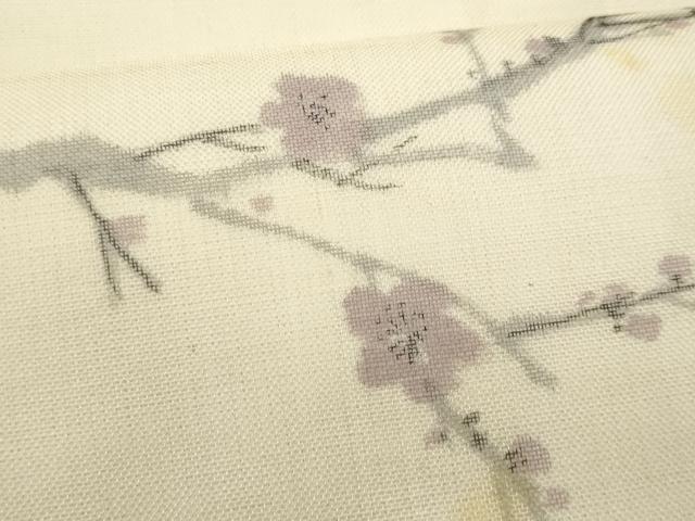 平和屋着物＊夏物　九寸名古屋帯　作家物　手描き　休み鳥　正絹　逸品　CABH8031fb