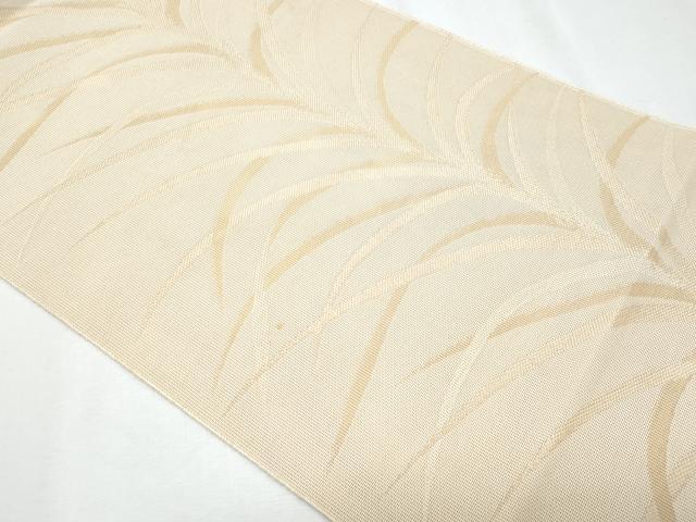 平和屋着物＊夏物　九寸名古屋帯　草木文　三越扱い　正絹　逸品　CABH8033fb
