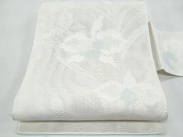 平和屋着物＊夏物　八寸名古屋帯　枝花文　CABH8042fb