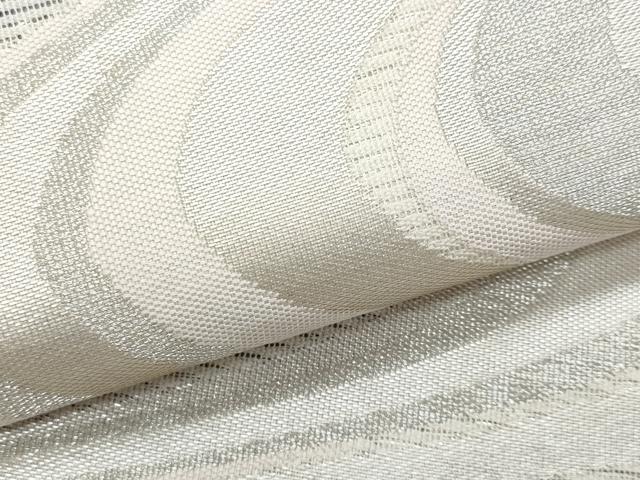 平和屋着物＊夏物　九寸名古屋帯　流水文　銀糸　正絹　逸品　CABH8053fb
