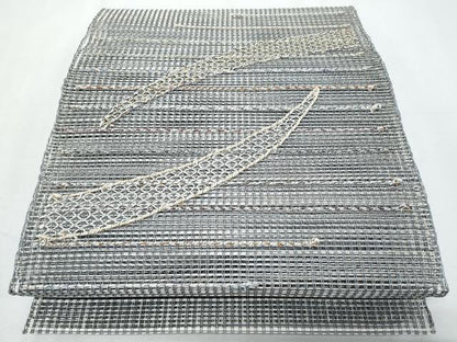 平和屋着物＊夏物　八寸名古屋帯　抽象文様　正絹　逸品　CABH8064fb