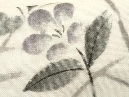 平和屋着物＊夏物　九寸名古屋帯　作家物　手描き　団扇枝花文　成り物　正絹　逸品　CABH8075fb