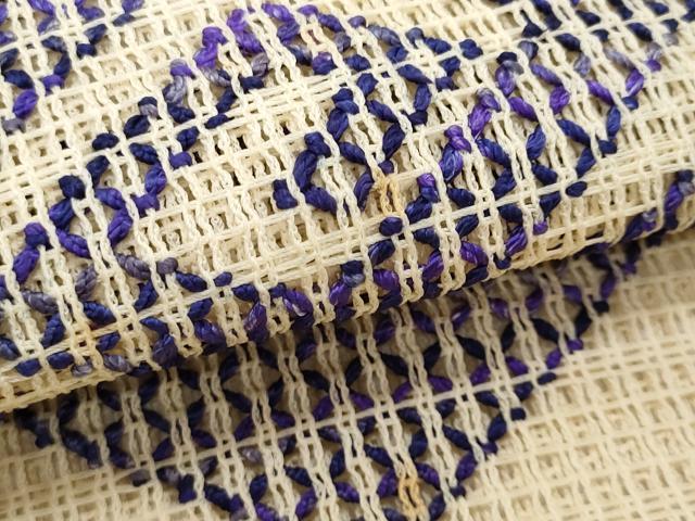 平和屋着物＊夏物　八寸名古屋帯　菱文　正絹　逸品　CABH8079fb
