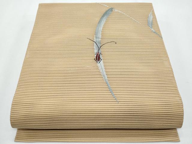 平和屋着物＊夏物　八寸名古屋帯　絽綴れ　夏虫　正絹　逸品　CABH8082fb