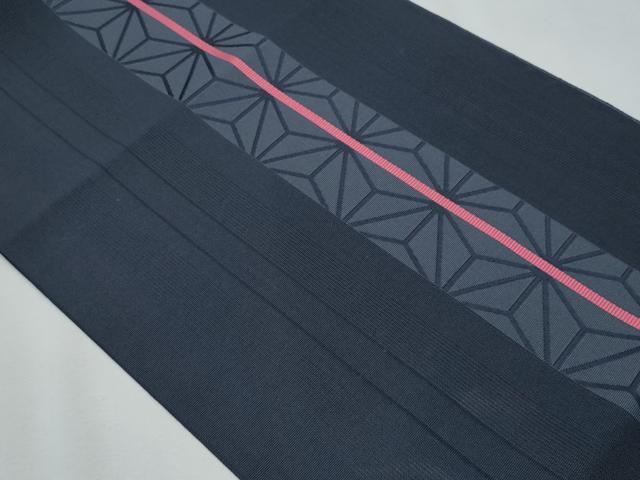平和屋着物＊夏物　八寸名古屋帯　麻の葉文様　正絹　逸品　CABH8086fb