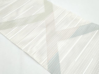 平和屋着物＊夏物　八寸名古屋帯　絽綴れ　幾何学文様　正絹　逸品　CABH8102fb