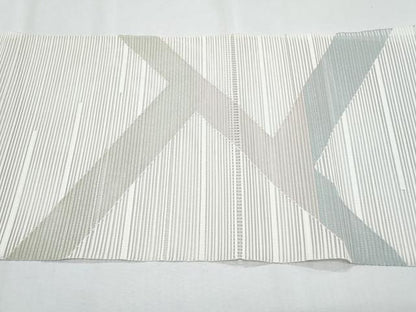 平和屋着物＊夏物　八寸名古屋帯　絽綴れ　幾何学文様　正絹　逸品　CABH8102fb