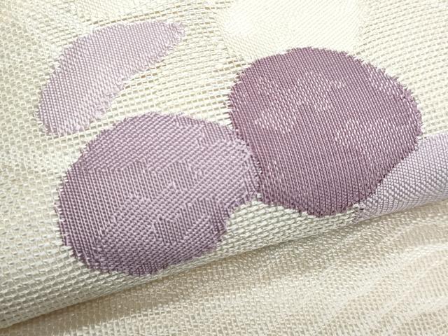 平和屋着物＊夏物　太鼓柄袋帯　流水花文　正絹　逸品　CABH8105fb