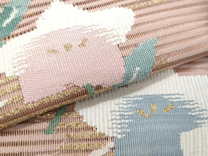 平和屋着物＊夏物　つけ帯　絽綴れ　桔梗　金糸　正絹　逸品　CABH8107fb