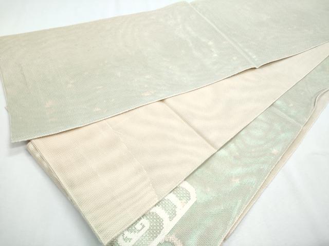 平和屋着物＊夏物　太鼓柄袋帯　流水文　銀糸　正絹　逸品　CABH8113fb
