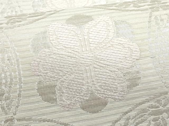平和屋着物＊夏物　六通柄袋帯　七宝花文　金糸　正絹　逸品　CABH8118fb