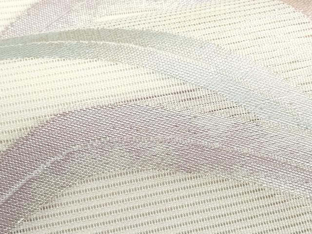 平和屋着物＊夏物　六通柄袋帯　草木文　銀糸　正絹　逸品　CABH8120fb