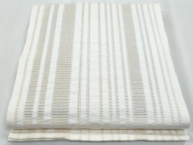 平和屋着物＊夏物　八寸名古屋帯　間道　CABH8127fb