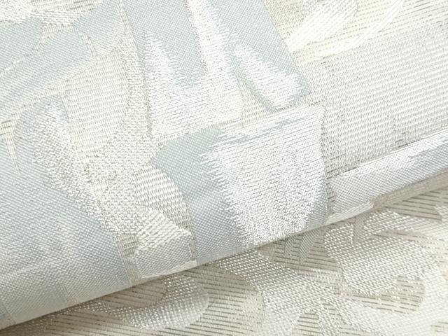 平和屋着物＊夏物　六通柄袋帯　流水竹文　銀糸　正絹　逸品　未使用　CABH8140fb