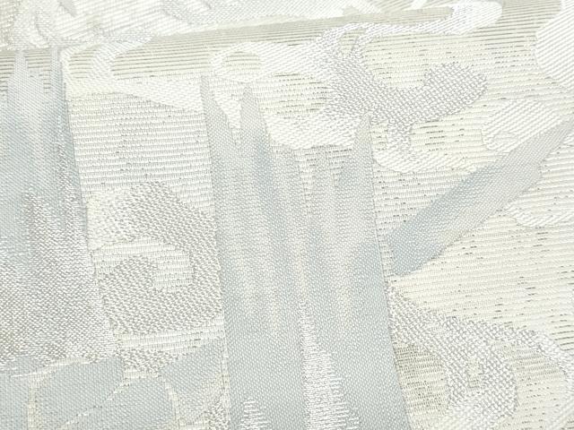 平和屋着物＊夏物　六通柄袋帯　流水竹文　銀糸　正絹　逸品　未使用　CABH8140fb