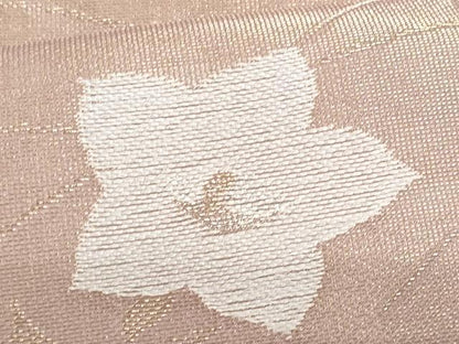 平和屋着物＊夏物　九寸名古屋帯　桔梗　金銀糸　正絹　逸品　CABH8141fb