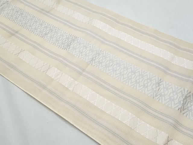 平和屋着物＊夏物　本場筑前博多織　八寸名古屋帯　紗献上　灰梅色　正絹　逸品　CABH8144fb