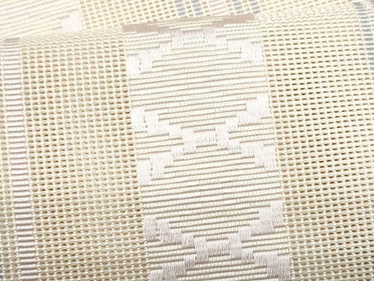 平和屋着物＊夏物　本場筑前博多織　八寸名古屋帯　紗献上　灰梅色　正絹　逸品　CABH8144fb