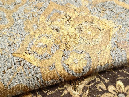 平和屋着物＊夏物　中国三大刺繍　相良刺繍　太鼓柄袋帯　正倉院花文　金銀糸正絹　逸品　CABH8147fb