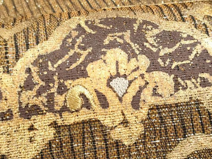 平和屋着物＊夏物　中国三大刺繍　相良刺繍　太鼓柄袋帯　正倉院花文　金銀糸正絹　逸品　CABH8147fb