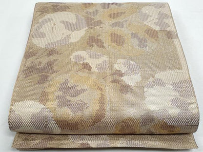 平和屋着物＊夏物　八寸名古屋帯　抽象文　金糸　正絹　逸品　CABH8148fb