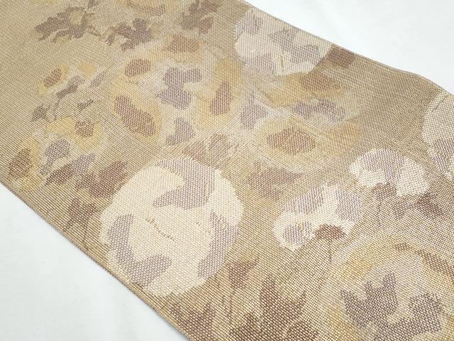 平和屋着物＊夏物　八寸名古屋帯　抽象文　金糸　正絹　逸品　CABH8148fb