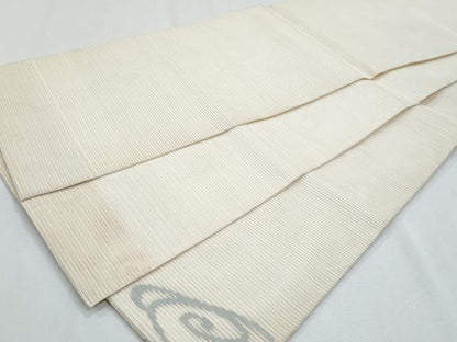 平和屋着物＊夏物　太鼓柄袋帯　絽綴れ　雲取り文　正絹　逸品　CABH8155fb