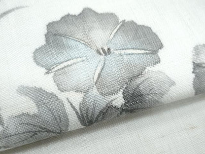 平和屋着物＊夏物 九寸名古屋帯 作家物 朝顔 麻 逸品 CABH8156fb