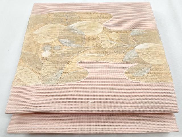 平和屋着物＊夏物 八寸名古屋帯 絽綴れ 草花文 正絹 逸品 CABH8157fb