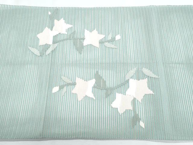 平和屋着物＊夏物 八寸名古屋帯 絽綴れ 枝花文 正絹 逸品 CABH8162fb