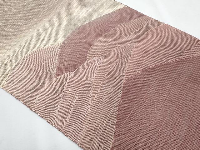 平和屋着物＊夏物 八寸名古屋帯 たつなみ文 正絹 逸品 CABH8169fb