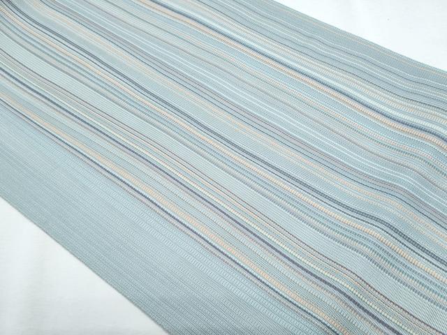 平和屋着物＊夏物 本場筑前博多織 八寸名古屋帯 間道 正絹 逸品 CABH8170fb