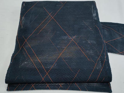 平和屋着物＊夏物 八寸名古屋帯 幾何学文様 正絹 逸品 CABH8173fb