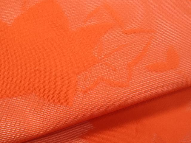 平和屋着物＊夏物 九寸名古屋帯 楓唐草文 丹色 正絹 逸品 CABH8177fb