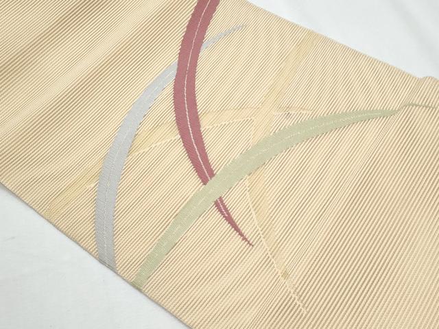 平和屋着物＊夏物　八寸名古屋帯　芝草文　正絹　逸品　CABH8183fb