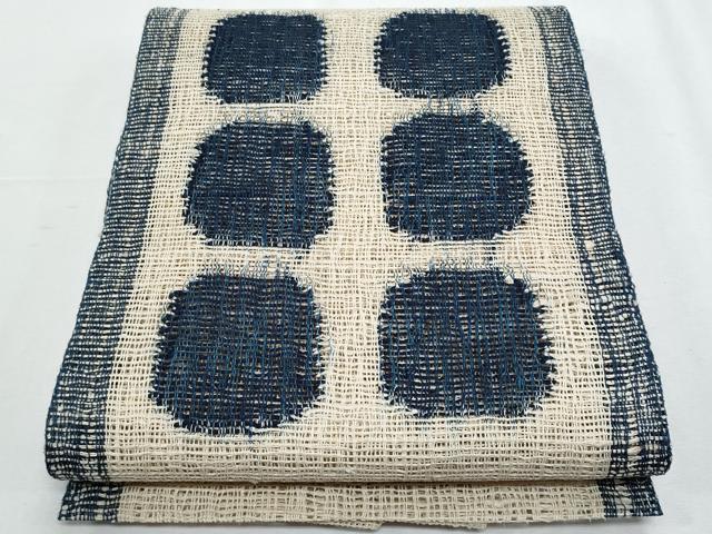平和屋着物＊夏物　八寸名古屋帯　抽象文　正絹　逸品　CABH8195fb