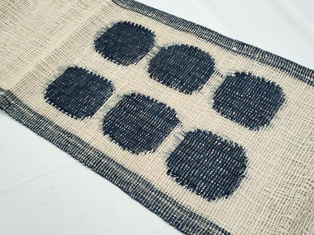 平和屋着物＊夏物　八寸名古屋帯　抽象文　正絹　逸品　CABH8195fb