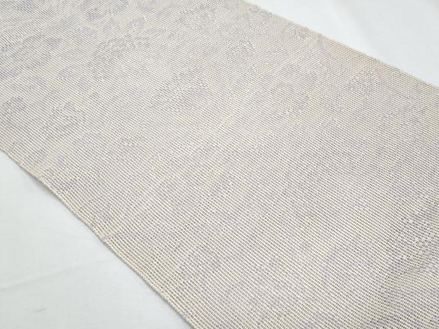 平和屋着物＊夏物　八寸名古屋帯　草花文　正絹　逸品　CABH8197fb