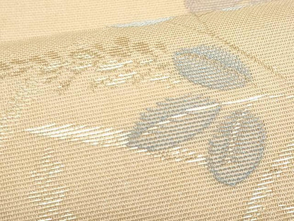 平和屋着物＊夏物　六通柄袋帯　萩　金銀糸　正絹　逸品　CABH8222fb